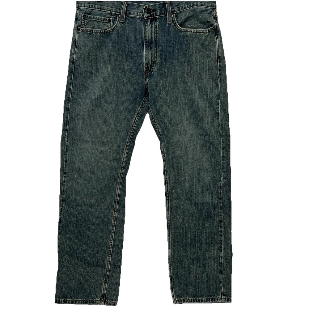 Levis 559 Denim Jeans Mens 36X34 Relaxed Straight Leg Blue Wash Pants See Measur
